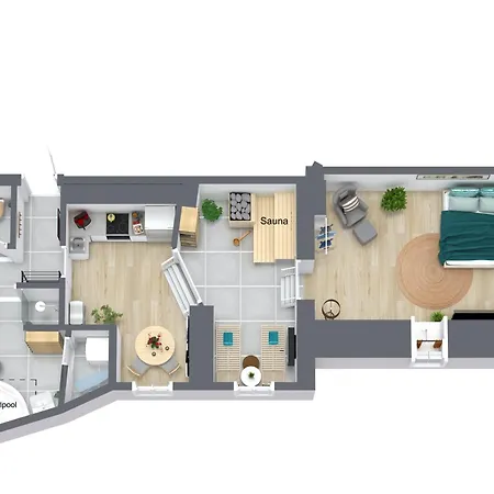 Apartment Wellness Retreat For 2 With Private Sauna & Whirlpool - Free Parking, Quiet Center By Hero Homes *