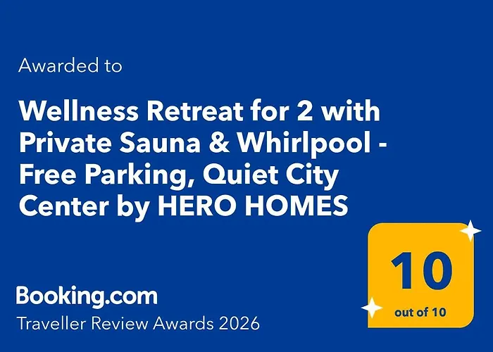 Wellness Retreat For 2 With Private Sauna & Whirlpool - Free Parking, Quiet Center By Hero Homes Graz